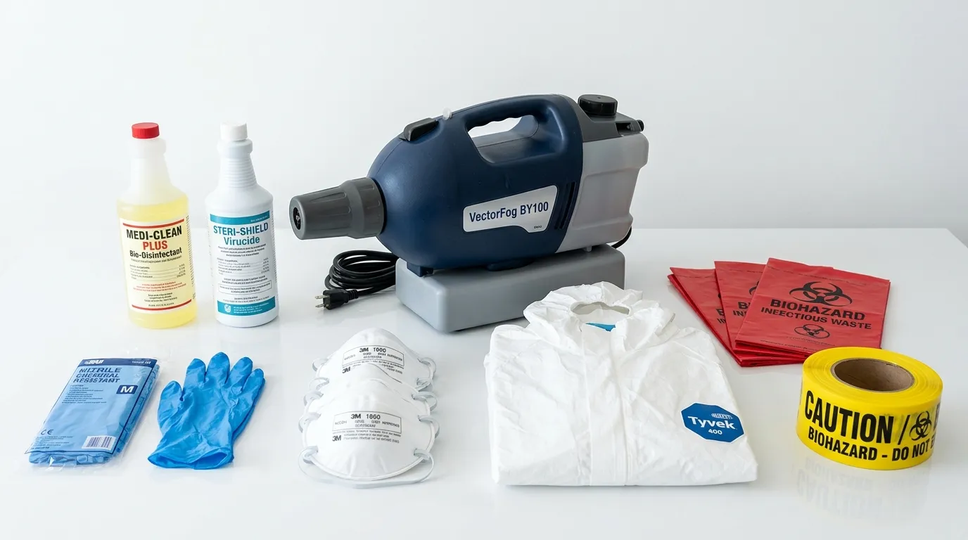 Professional biohazard remediation crew working in Shanor-Northvue